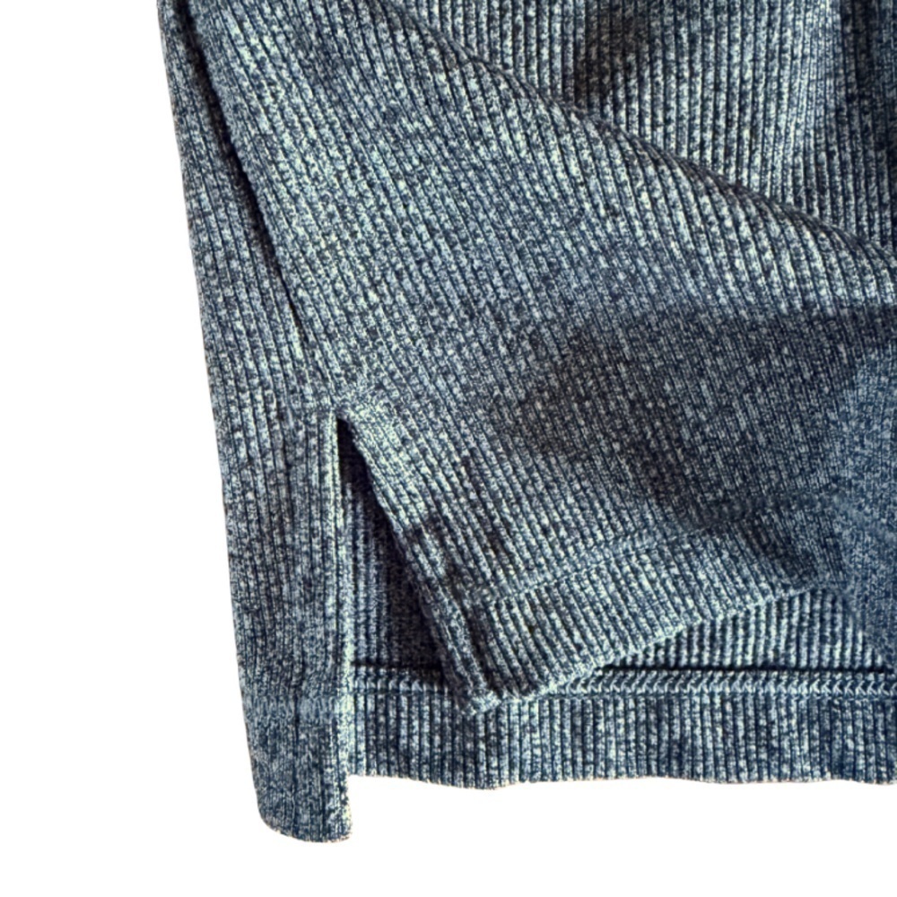 Athleta Untempo Ribbed Henley - Gray - Size Large - Like New - Picture 8 of 8